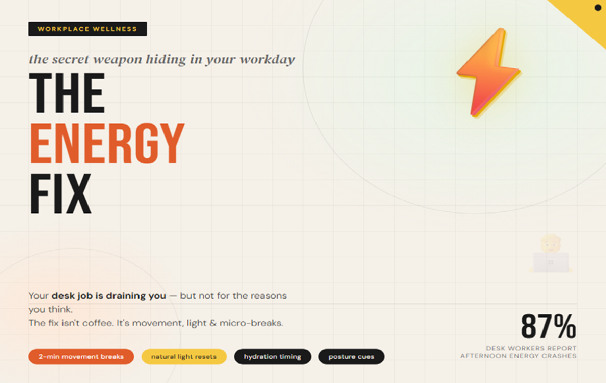The Desk Job Energy Fix Nobody Talks About
